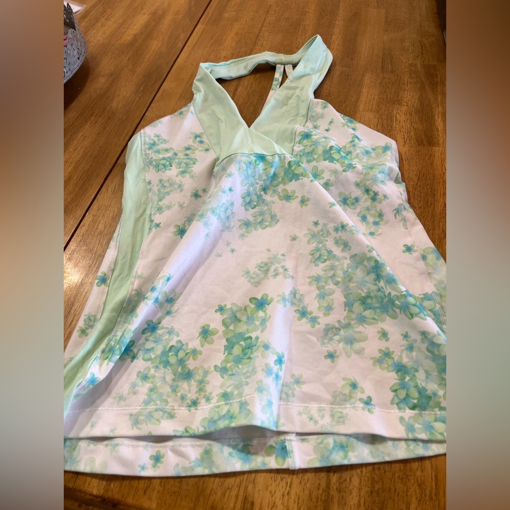Lululemon floral halter style tank